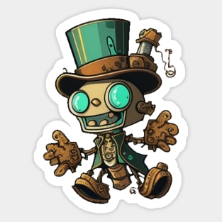 Steampunk robot Sticker